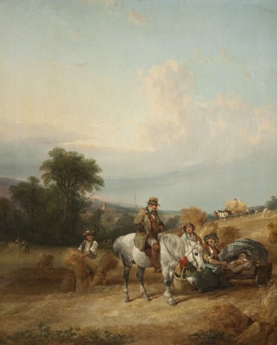 Innhøstingsscene av William Snr. Shayer