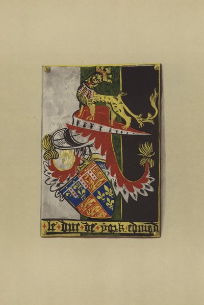 Sir Edmond Plantagenet av Langley, jarl av Cambridge og hertug av York, 1361-1402 (chromolitho) av William St John Hope