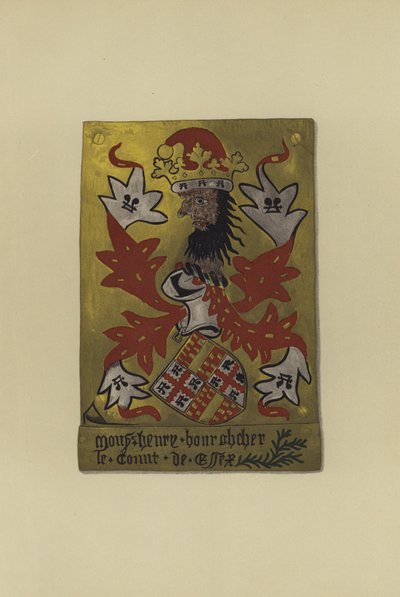 Sir Henry Bourchier, lord Bourchier, greve av Eu og jarl av Essex, 1452-1483 (chromolitho) av William St John Hope