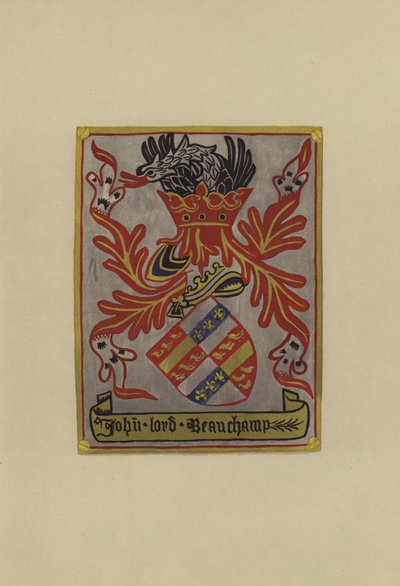 Sir John Beauchamp, lord Beauchamp av Powyk, 1445-1475 (chromolitho) av William St John Hope
