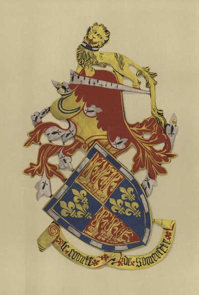 Sir John Beaufort, jarl av Somerset, 1397-1410 (chromolitho) av William St John Hope
