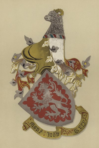 Sir John Grey, jarl av Tankerville, ca 1419-1421 (chromolitho) av William St John Hope
