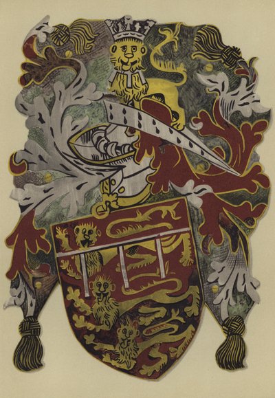 Sir John Mowbray, jarl av Surrey og Warenne, hertug av Norfolk og marskalk jarl, 1472-1475-6 (chromolitho) av William St John Hope