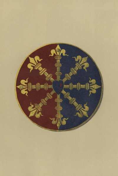 Sir Ralph Bassett, lord Bassett av Drayton, 1368-1390 (chromolitho) av William St John Hope