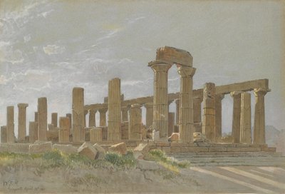 Girgenti Temple of Juno Lacinia i Agrigentum, 1881 av William Stanley Haseltine