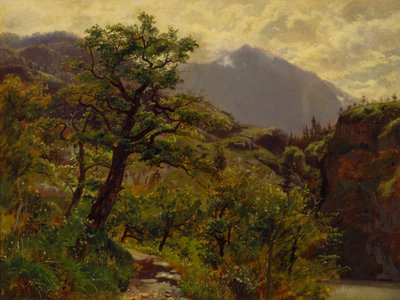 Schwyz nær Brunnen av William Stanley Haseltine