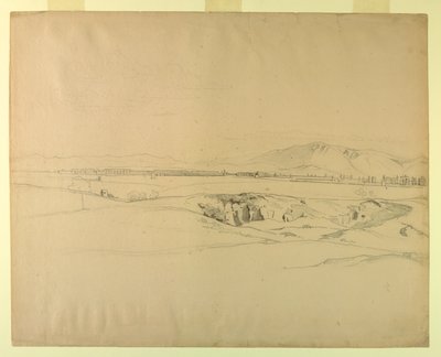 Studie av landskap av William Stanley Haseltine