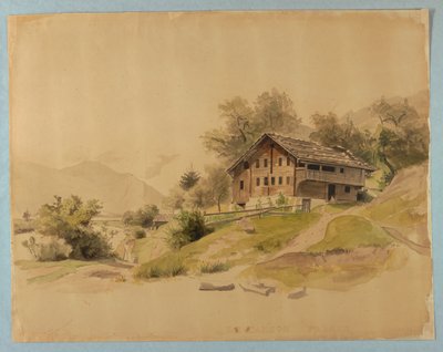 Studie av landskap av William Stanley Haseltine