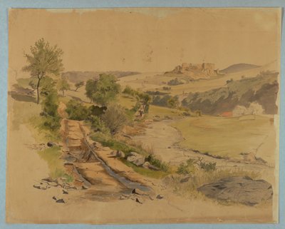 Studie av landskap av William Stanley Haseltine