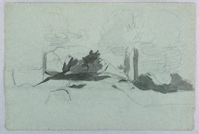 Studie av landskap av William Stanley Haseltine