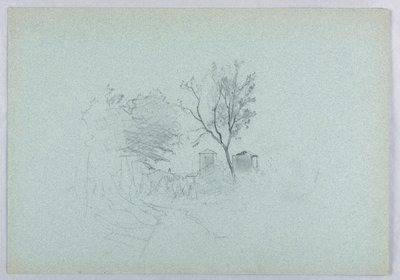 Studie av landskap av William Stanley Haseltine
