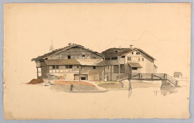 Studie av landskap, Sveits av William Stanley Haseltine