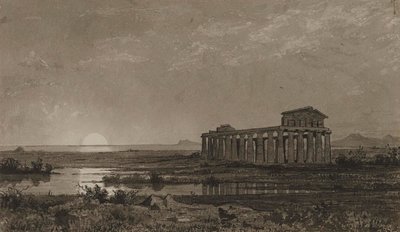 Ceres-tempelet i Paestum (Athene-tempelet) av William Stanley Haseltine