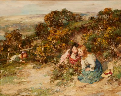 Skattejakten (olje på lerret) av William Stewart MacGeorge