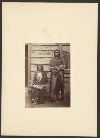 Sønner av Arapaho-høvdingen, Lille Ravn [Lille Bjørn og Skjold, sannsynligvis ved Camp Supply] av William Stinson Soule