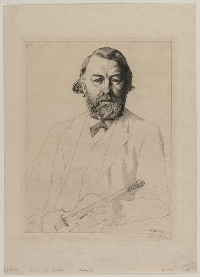 dr Joachim, 1887. av William Strang