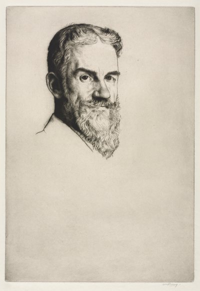 George Bernard Shaw, 1907. av William Strang