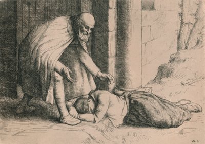 Mercy Swoons Before the Gate, c1916 av William Strang