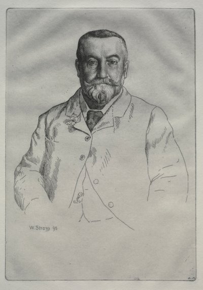 Portrett av H. Cock, 1895. av William Strang