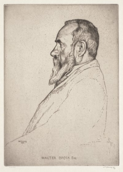 Portrett av Walter Brock av William Strang