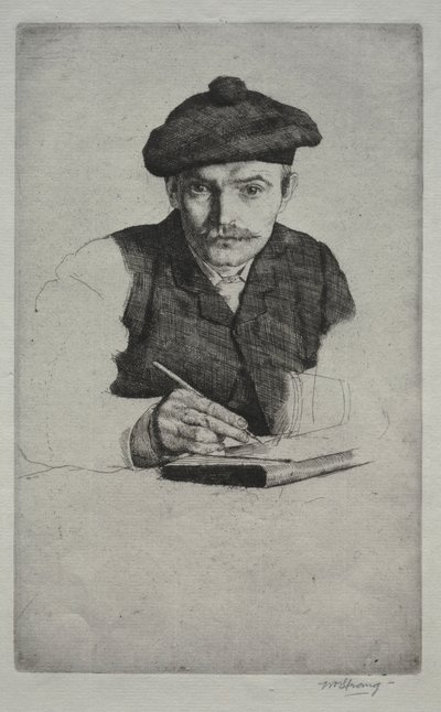 Selvportrett, 1885. av William Strang