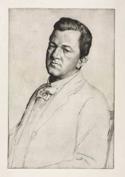 Sir Charles Holroyd, 1909. av William Strang