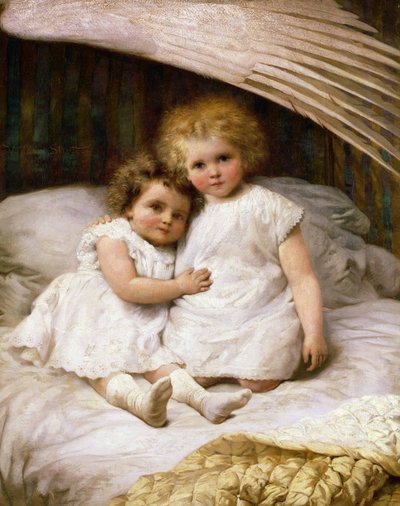 Under en Angels Wing av William Strutt