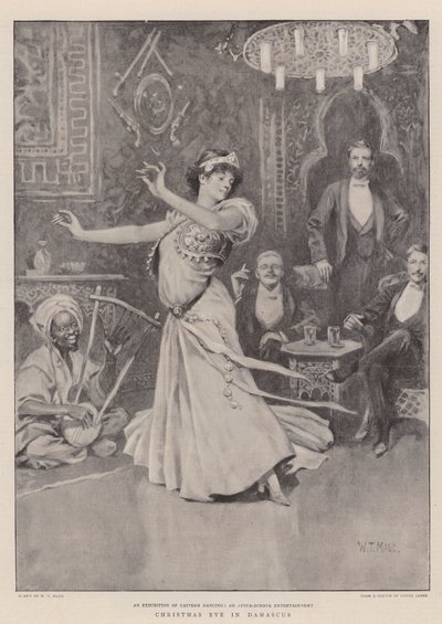 Julaften i Damaskus (litho) av William T. Maud