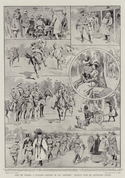 Hvordan vi dannet et montert selskap i byen vår, utdrag fra et australsk brev av William T. Maud