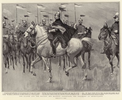 Kaiser and the Royals, Hans Majestet inspiserer regimentet ved Shorncliffe av William T. Maud