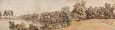 Italiensk elvelandskap, 1750-60. av William Taverner