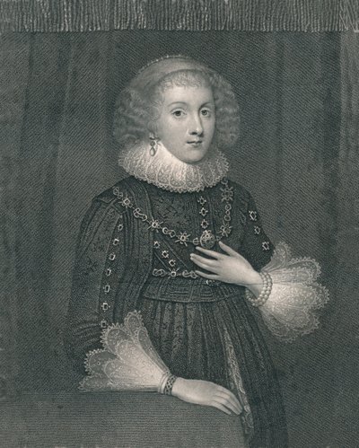 Mary Sidney, grevinne av Pembroke, tidlig på 1800-tallet. av William Thomas Fry
