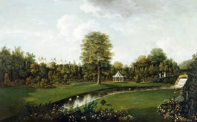 Utsikt fra tebroen (olje på lerret) av William Tomkins