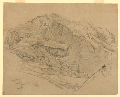 Landskap, Jungfrau, Sveits av William Trost Richards