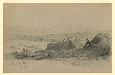 Landskap, Darmstadt, Tyskland av William Trost Richards