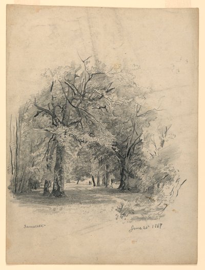 Landskap, Darmstadt, Tyskland av William Trost Richards