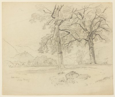 Landskap, Brienzsjøen, Interlaken, Sveits av William Trost Richards