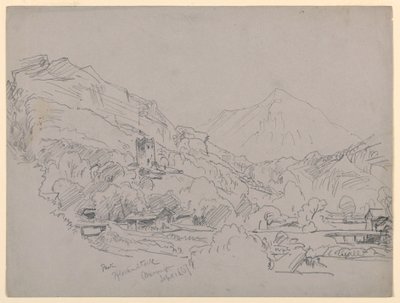 Landskap, Meiringen, Sveits av William Trost Richards