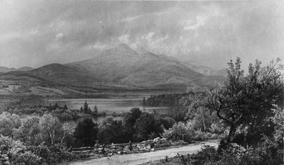 Mount Chocorua og innsjø av William Trost Richards