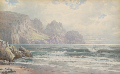 Steinete kystlinje av William Trost Richards