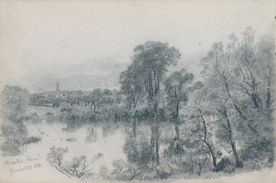 Skissebok med landskaps- og maritime motiver fra New England og Pennsylvania av William Trost Richards