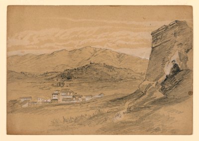 Studie av landskap av William Trost Richards