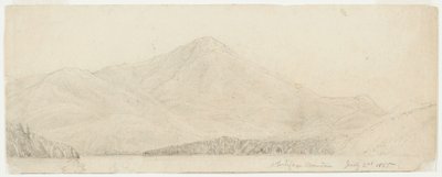 Whiteface Mountain, 1855 (grafitt på buffvevd papir) av William Trost Richards