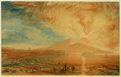 Napolibukta (Vesuvius Angry) av Joseph Mallord William Turner