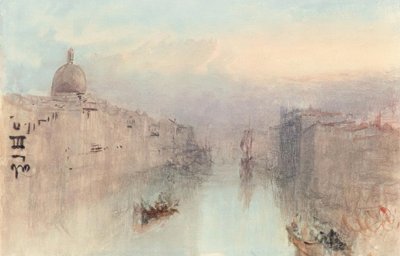 Canal Grande og San Simeone Piccolo av Joseph Mallord William Turner