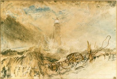 Eddystone fyrtårn utenfor Plymouth av Joseph Mallord William Turner