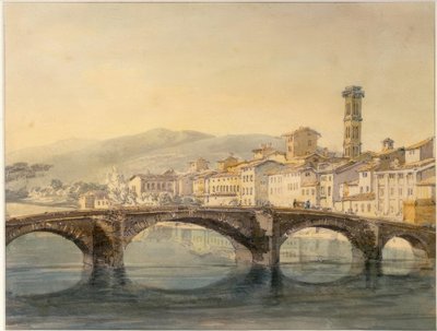 Firenze fra Arno av Joseph Mallord William Turner
