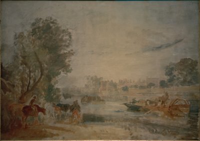 Hampton Court, fra Themsen av Joseph Mallord William Turner