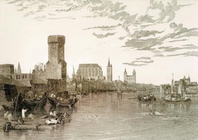 Köln sett fra elven av Joseph Mallord William Turner