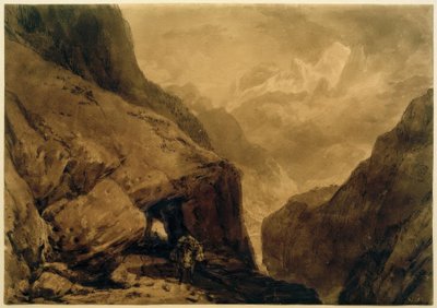 Mt St Gothard av Joseph Mallord William Turner